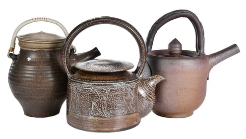Three Studio Pottery Teapots