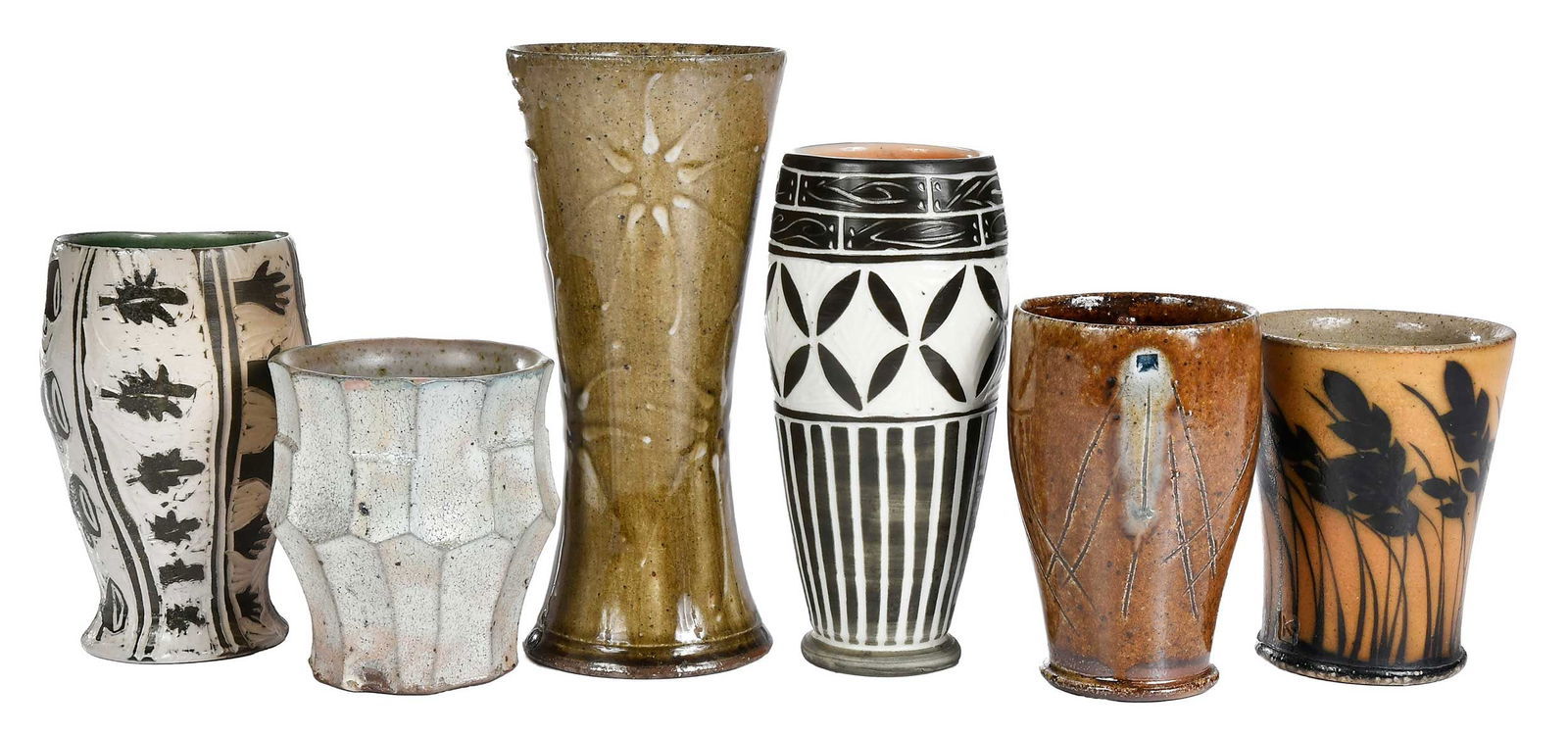 Six Contemporary Studio Pottery Vessels (1 of 5)