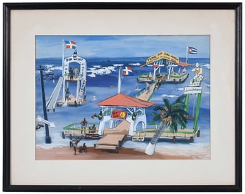 Thomas Irwin Laughlin, Latin Beach Scene