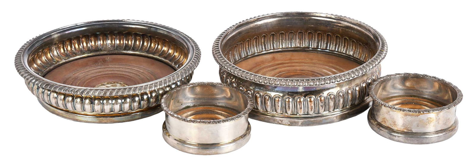 Four Silver Plate Coasters (1 of 5)