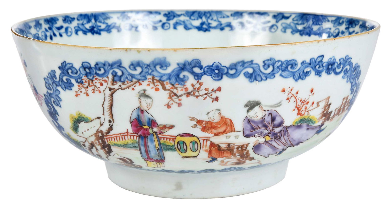 Chinese Export Polychrome Porcelain Bowl (1 of 11)