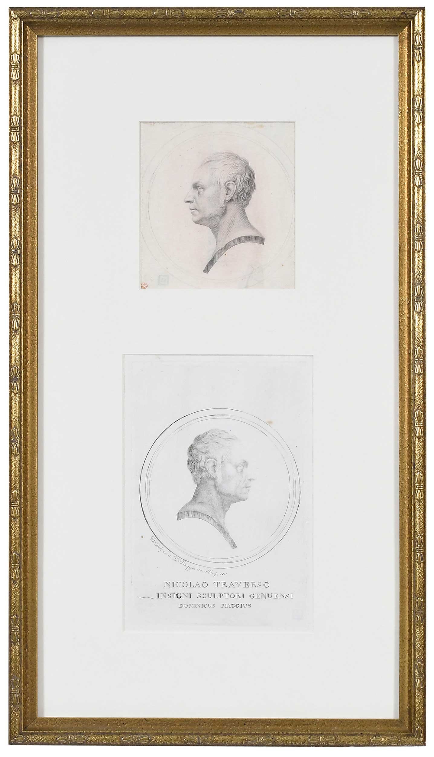 Domenica Piaggio, Engraving and Preparatory Drawing (1 of 7)