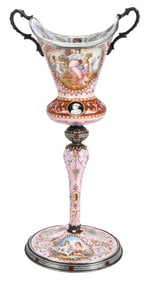 Viennese/Austrian Enamel and Silver Goblet