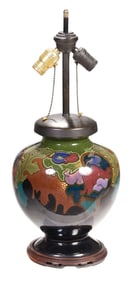 Dutch Gouda Ceramic Vase Converted to Lamp