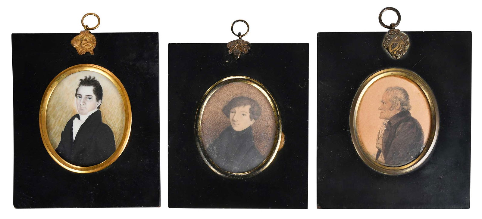 Three Portrait Miniatures of Gentlemen (1 of 5)