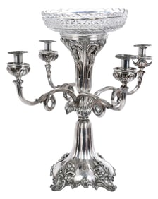 Silver Plate Four Arm Epergne