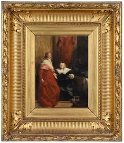 After Richard Parkes Bonington, Anne of Austria and Cardinal Mazarin