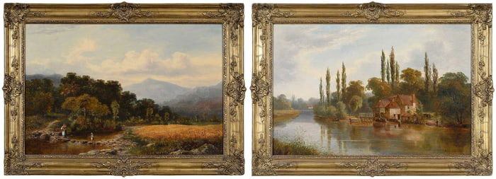 Albert E Gyngell Sr., Pair of Landscapes