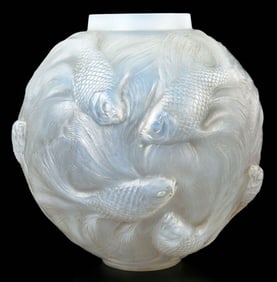 Rene Lalique Formose Glass Vase