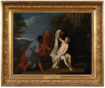 Italian School Painting, Susanna and the Elders