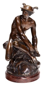After Jean Baptiste Pigalle, Mercury Fitting his Winged Sandals