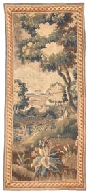 Continental Verdure Wool Tapestry Fragment