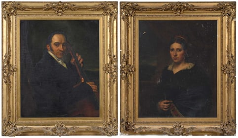 Cornelis Cels, A Pair of Portraits