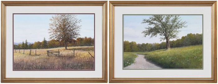 Two Douglas Cave Watercolors