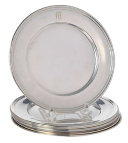 Seven Assembled Sterling Bread and Butter Plates