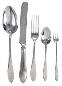 International Patria Sterling Flatware, 47 Pieces