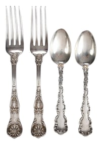 24 Sterling Forks and Spoons