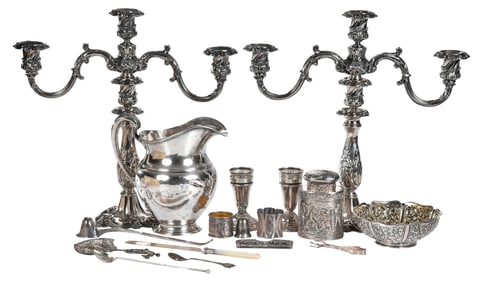 38 Silver Table Items