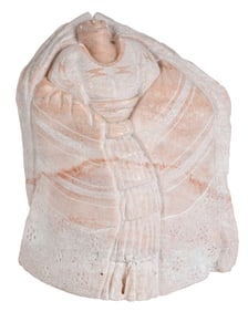 Native American Figure, Pink Stone Carving