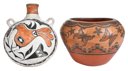 Kathy Pino Zia Butterfly Pot and Canteen
