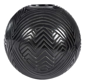 Signed Cherokee Blackware Pot