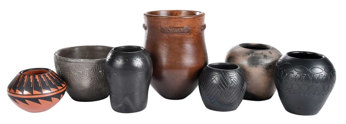 Collection Signed Bigmeat Cherokee Pots