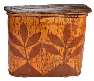 Large Northern Woodlands Birch Bark Covered Box