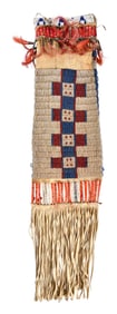 Plains Beaded and Quilled Pipe Bag
