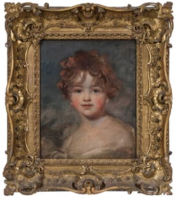 Follower of Sir Thomas Lawrence, Oil Sketch of a Child
