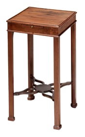 George III Figured Mahogany Kettle Stand