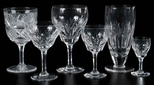 53 Pieces Stuart Crystal Drinkware