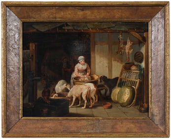 Manner of Bartholomeus Molenaer, Kitchen Scene