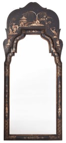 Queen Anne Style Japanned Mirror