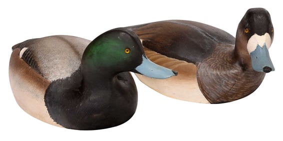 Ward Brothers Bluebill Decoy Pair