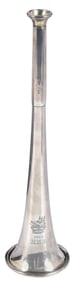 Cased Victorian English Silver Hunting Horn