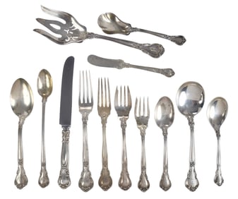 Gorham Chantilly Sterling Flatware, 120 pieces