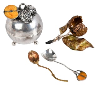 Continental Silver Apple and Acorn