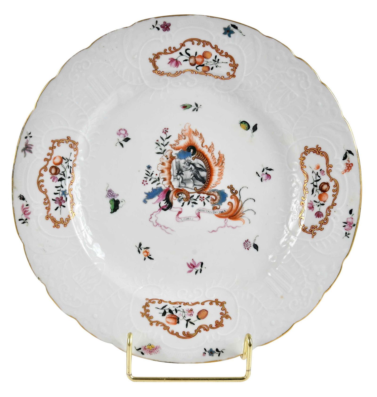 Chinese Export Pseudo-Armorial Porcelain Plate