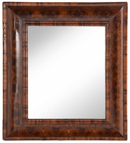 William and Mary Oyster Veneered Mirror