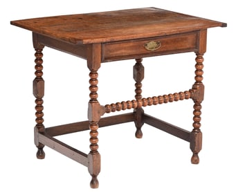 William and Mary Oak Tavern Table