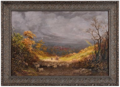 John Linnell, Bucolic Landscape After a Storm