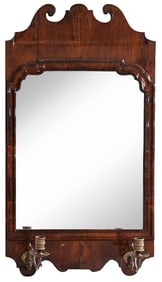 George III Walnut Girandole Mirror