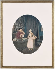 Edmund Dulac Original Illustration, 1913, J.P. Morgan Jr. Family Provenance