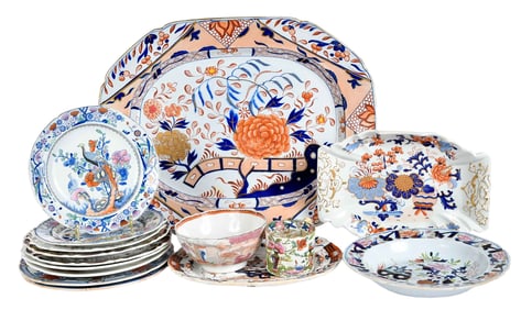 Group of 15 Ironstone Service Pieces