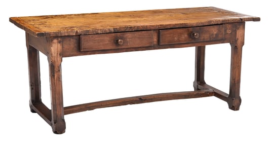 Early English Figured Ash Harvest Table