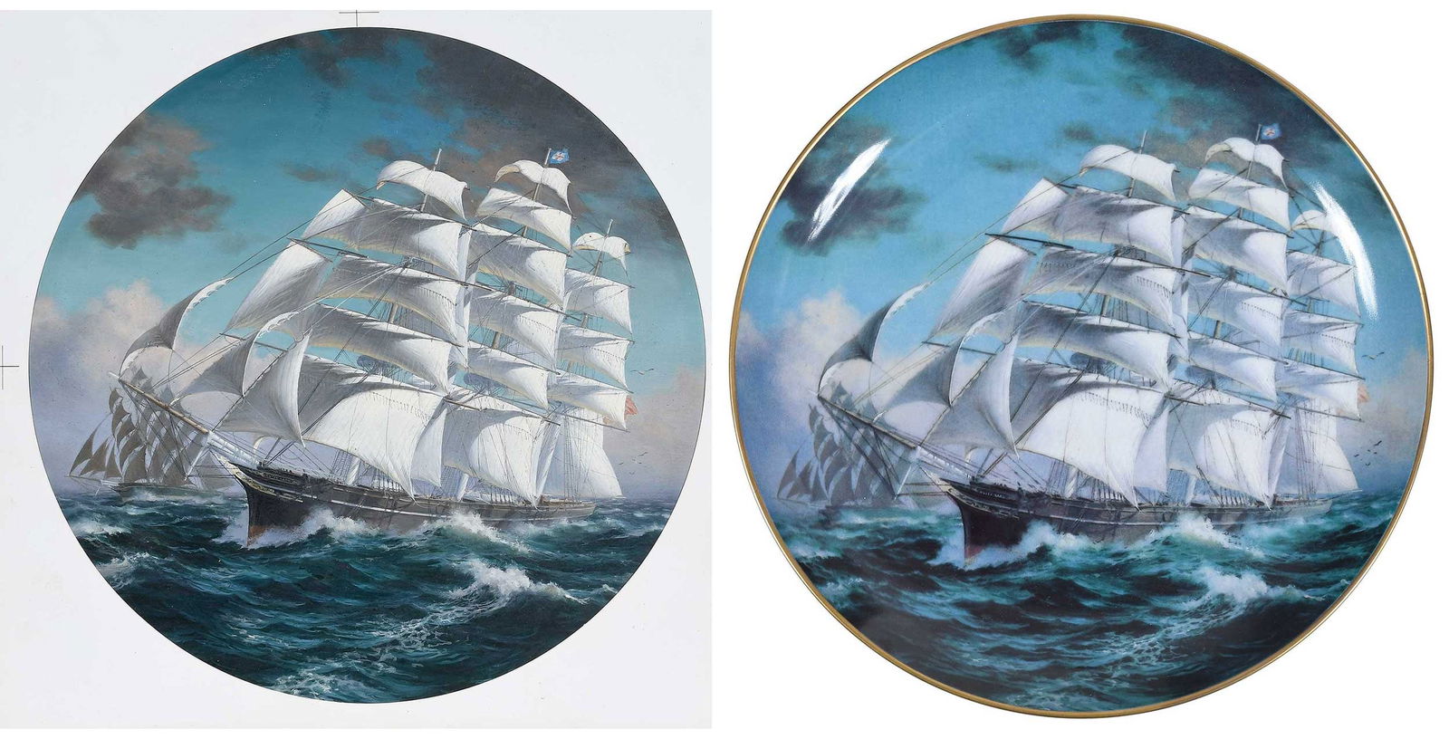 Leonard John Pearce, Maritime Plate Design and Corresponding Plate (1 of 7)
