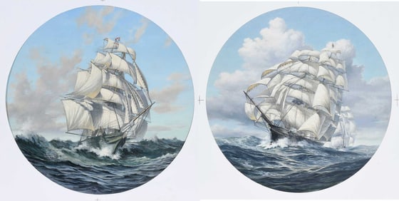 Leonard John Pearce, Two Maritime Plate Designs