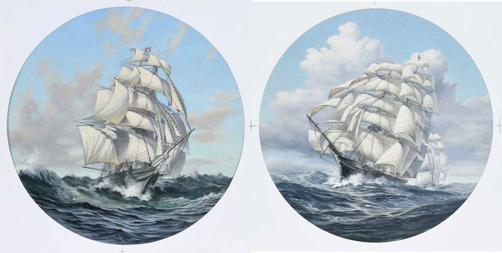 Leonard John Pearce, Two Maritime Plate Designs (1 of 6)