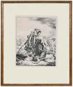 Theodore Gericault, Mameluck Defendant un Trompette Blesse