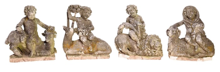 Finely Cast Four Seasons Garden Statues